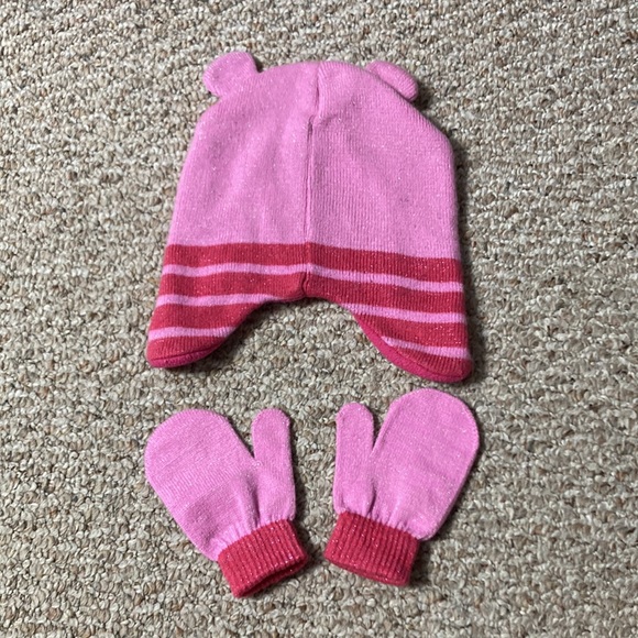 Peppa Pig hat and mitten set - Picture 4 of 7